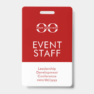 ID-badge voor evenementpersoneel Badge