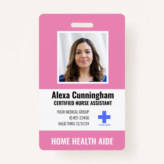 ID-badge voor gecertificeerde verplegers Badge (Voorkant)