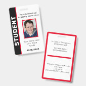 ID-badge voor thuisgeschoolde leerling Badge (Voor- en achterkant)