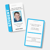 ID-badge voor thuisgeschoolde leerling Badge (Voor- en achterkant)