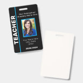 ID-badge voor thuisonderwijzer Badge (Voor- en achterkant)