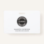 ID Bedrijfs Logo werknemer toevoegen Badge (Achterkant)