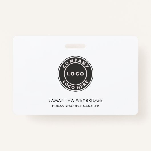 ID Bedrijfs Logo werknemer toevoegen Badge (Voorkant)