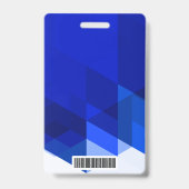 ID Bezoekerspas Blue Company Logo Badge (Back)