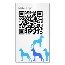 ID blau Great Dane serie Magnetisch Visitekaartje