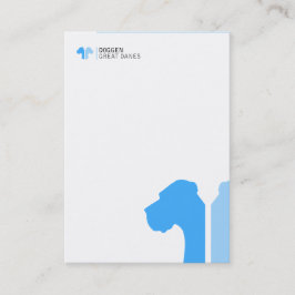 ID blau Great Dane serie Visitekaartje