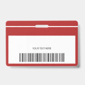 ID brandweerman vrijwilliger sjabloon brandweersta Badge (Achterkant)