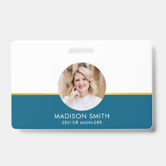 ID Card Badge Modern Business Staff Photo