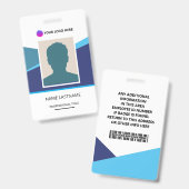 ID Card Identification Badge (Voor- en achterkant)