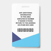ID Card Identification Badge (Achterkant)