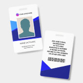 ID Card Identification Badge (Voor- en achterkant)
