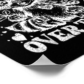 I'd Ck You Over Trash Funny Raccoon Retro Valentin Poster (Hoek)