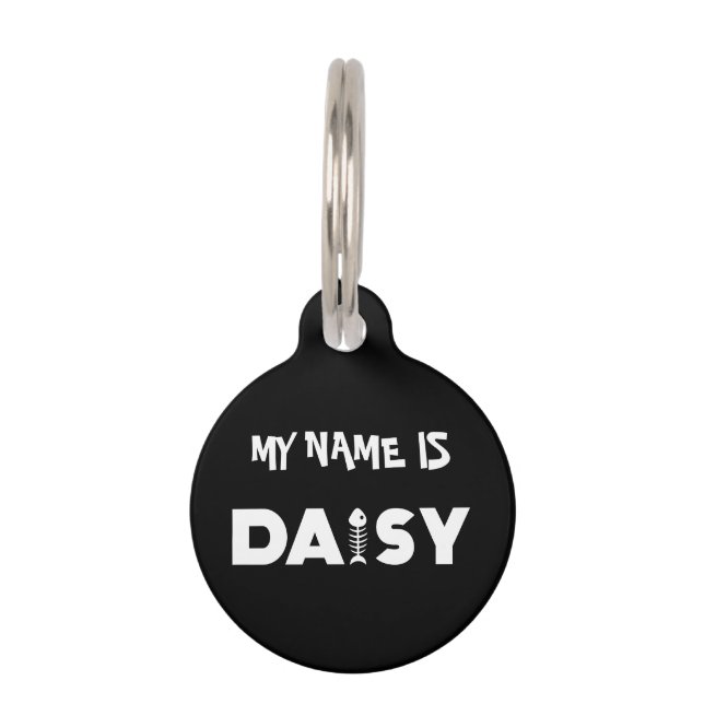 ID Daisy Cat Pet-tag Huisdierpenning (Voorkant)