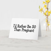 ID eerder 50 dan zwangere Kaart (Gele Bloem)