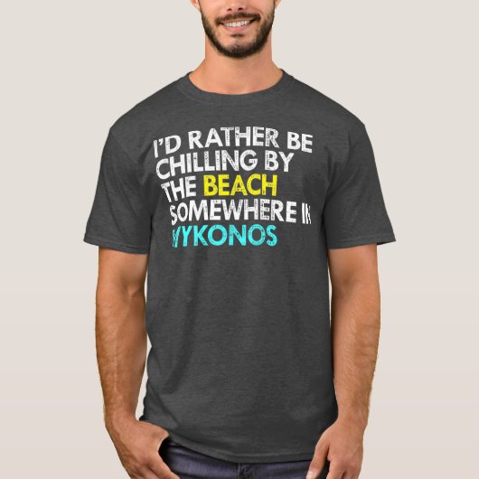 ID eerder in Mykonos Griekenland T-shirt (Voorkant)