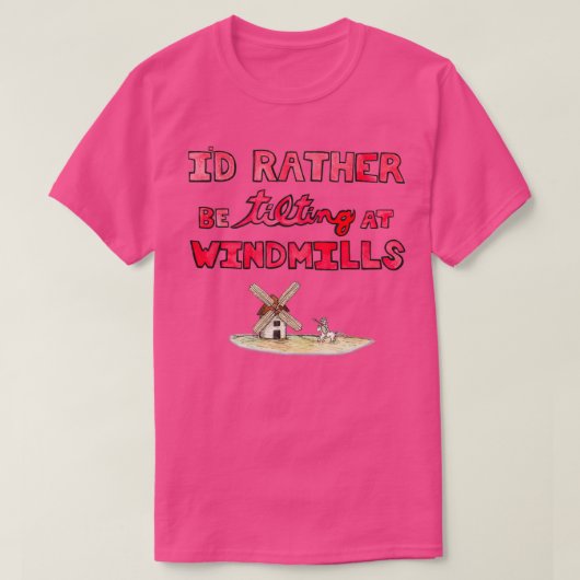 ID eerder kantelen bij windmolens T-shirt (Design voorkant)