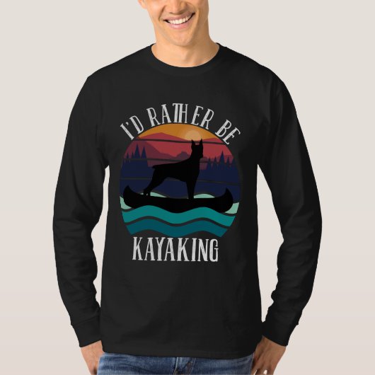 ID eerder Kayaking Doberman 1009 T-shirt (Voorkant)