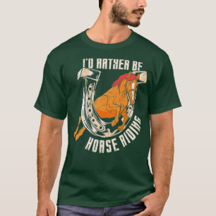 ID eerder paardenrennen Rider Lover Equestrian T-shirt