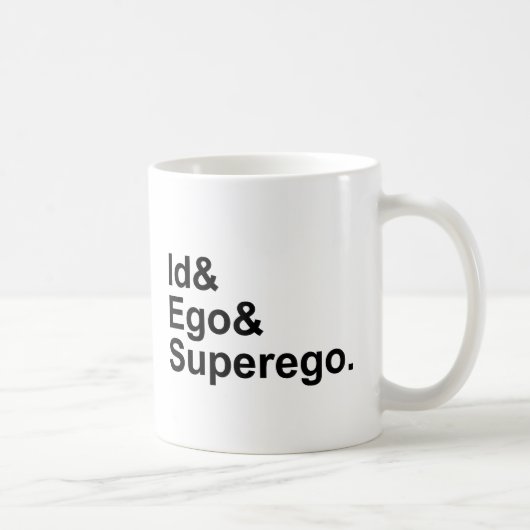 ID Ego Superego | Drie delen van de Psyche Koffiemok (Rechts)