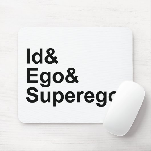 ID Ego Superego | Drie delen van de Psyche Muismat (Met muis)