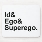 ID Ego Superego | Drie delen van de Psyche Muismat (Voorkant)
