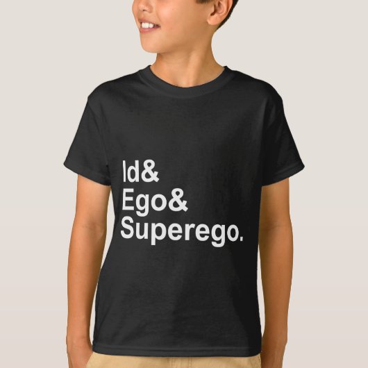 Id Ego Superego | Drie Delen van de Psyche T-shirt (Voorkant)
