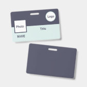 ID Emplyee Badge (Voor- en achterkant)