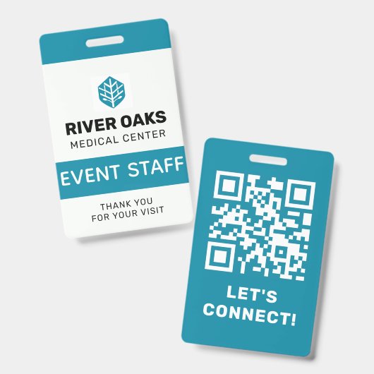 ID evenementpersoneel Badge (Voor- en achterkant)