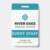 ID evenementpersoneel Badge (Voorzijde)