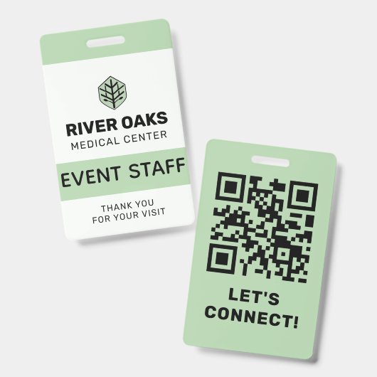 ID evenementpersoneel Badge (Voor- en achterkant)