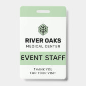 ID evenementpersoneel Badge (Voorzijde)