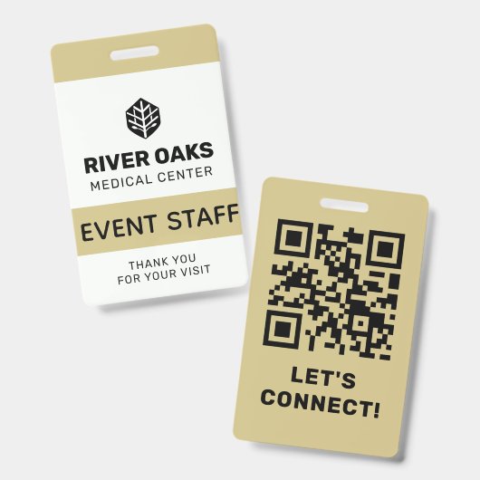 ID evenementpersoneel Badge (Voor- en achterkant)