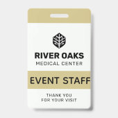ID evenementpersoneel Badge (Voorzijde)