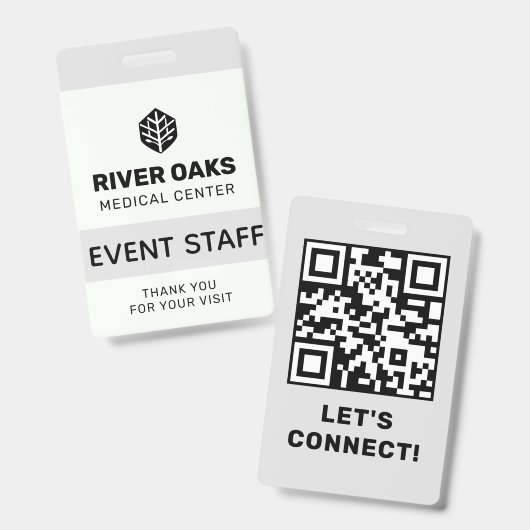 ID evenementpersoneel Badge (Voor- en achterkant)
