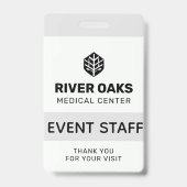 ID evenementpersoneel Badge (Voorzijde)