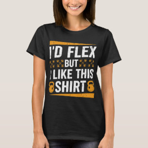 ID Flex maar ik vind dit Shirt Fitness Gym Mannen 