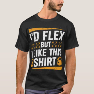 ID Flex maar ik vind dit Shirt Fitness Gym Mannen 