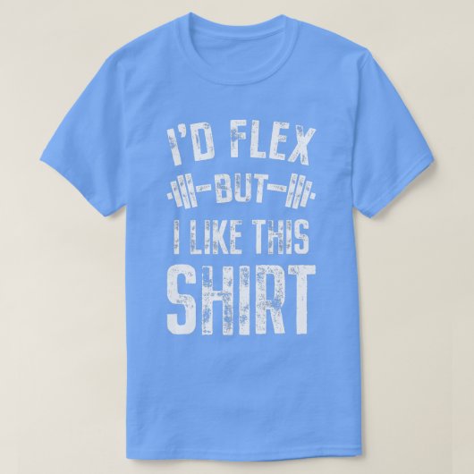 Id Flex maar ik vind zijn fitness Gym Mannen leuk  T-shirt (Design voorkant)