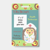 ID-foto van elementaire schooltechnicus Badge (Voorzijde)