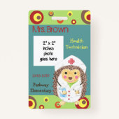 ID-foto van elementaire schooltechnicus Badge (Voorkant)