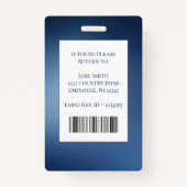 ID-foto voor kleine zakelijke medewerkers Logo Badge (Achterkant)