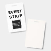 ID Gebeurtenispersoneel Badge (Voor- en achterkant)