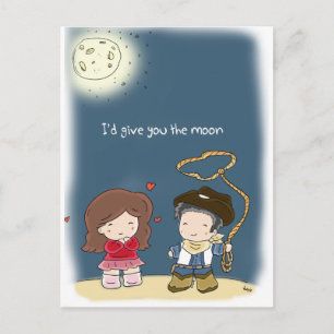 I'd give you the moon briefkaart