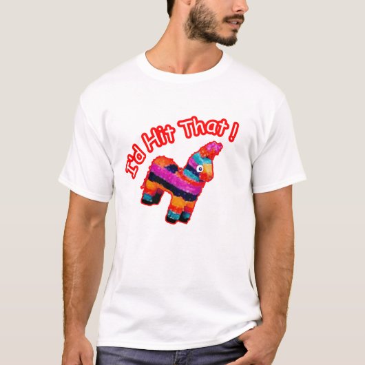 ID HAIT DIE grappige Pinata T-shirt (Voorkant)