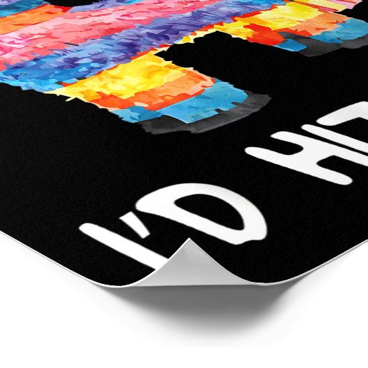 ID hit dat Pinata Shirt Mannen Vrouwen Kinder Cinc Poster (Hoek)