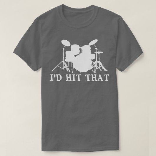 ID Hit pet Drums Drummer T-shirt (Design voorkant)