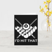 ID hit that - 8-ball pool biljart grappige woordsp Kaart (Gele Bloem)
