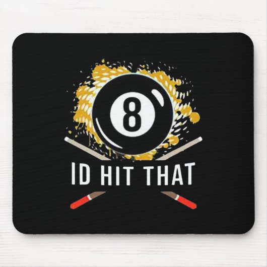 ID hit that - 8-ball pool biljart leuk Muismat (Voorkant)