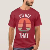 ID Hit That - Cool Autocross ontwerp met kegel T-shirt (Voorkant)