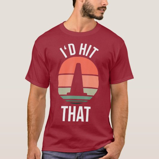 ID Hit That - Cool Autocross ontwerp met kegel T-shirt (Voorkant)